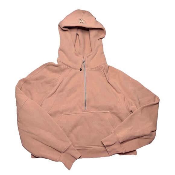 Lululemon Scuba Oversized Half-Zip Hoodie Pink Clay Size M/L - Picture 1 of 4